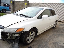 2007 HONDA CIVIC EX WHITE 4DR 1.8L VTEC AT A18756